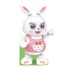 卡通小兔子舒缓玩具带灯和音乐早教婴儿玩具