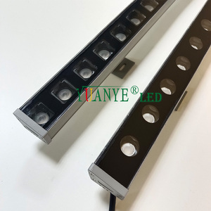 20W 30W Asymmetrischer Winkel LED Linear Bar Licht IP67 Wasserdichte Gesichts beleuchtung DMX512 PWM RGBW Outdoor Garten Wand scheibe