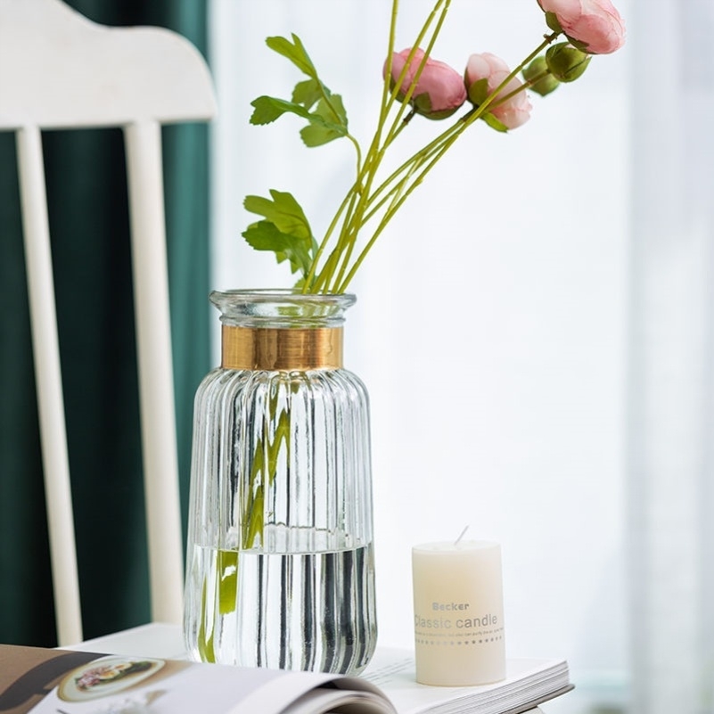 Factory Produced Wholesale Glass Flower Vase for Home Decor