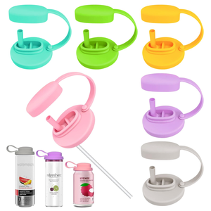Silicone có thể nắp cho Soda & Cola, chống bụi rò rỉ-proof tái sử dụng uống bìa với rơm lỗ, có ga nước giải khát cap - Product Image 1
