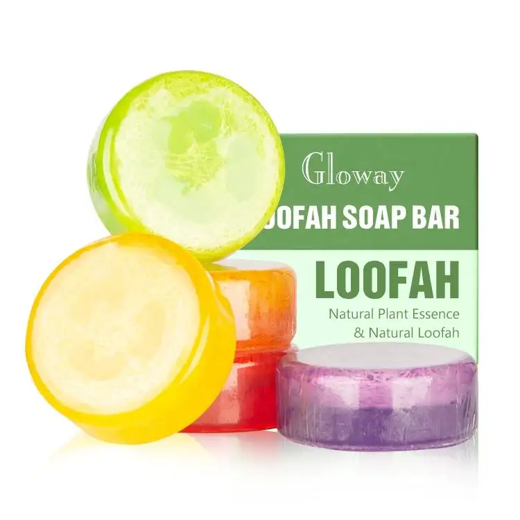 Da Thân Thiện Hữu Cơ Tự Nhiên Loofah Xà Phòng Thanh Tắm Bọt Biển Bí Ngô Vòng Loofah Xà Phòng