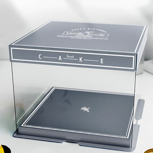 Y41 Wholesale Luxury White Clear Round Square Tall Transparent Cake <strong>Box</strong> <strong>Pet</strong>/PVC Wedding Birthday Party Gift <strong>Box</strong>