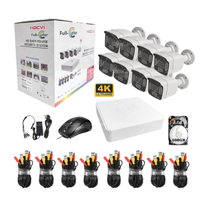 Outdoor 8CH 4K Human Detection Intrusion Detection <strong>2MP</strong> CCTV System Full <strong>HD</strong> Bullet <strong>XVR</strong> Kit <strong>XVR</strong> NVR Security CCTV Camera System - Product Image 1