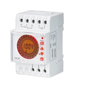 220-240VAC 30ampミニデジタルタイマースイッチTHC20-2CバックライトLCDプログラム可能周期タイマー制御スイッチタイマー