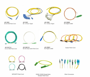 SC LC FC 2.0 3.0มม. สายแพทช์ออปติคอลหางหมู LSZH PVC - Product Image 5