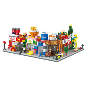 Eğitim LEGO-çocuklar için uyumlu yapı taşı setleri küçük parçacık sokak sahne montaj oyuncaklar ticari sokak - Product Image 2