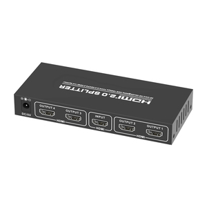 4K 60Hz Ultra HD 2160P 3D 4 puertos 1 entrada 4 salida HDMI Splitter EDID RGB compatible con escalar con extensión IR HDCP 2,0 y EDID