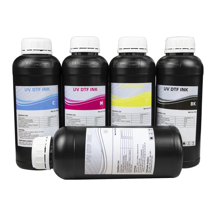 Tinta UV de vidrio, tinta UV flexible, Tinta CMYK UV, uso para Epson XP600 DX5 DX7 Ricoh Gen4 Gen5, cabezal de impresión, impresión plana