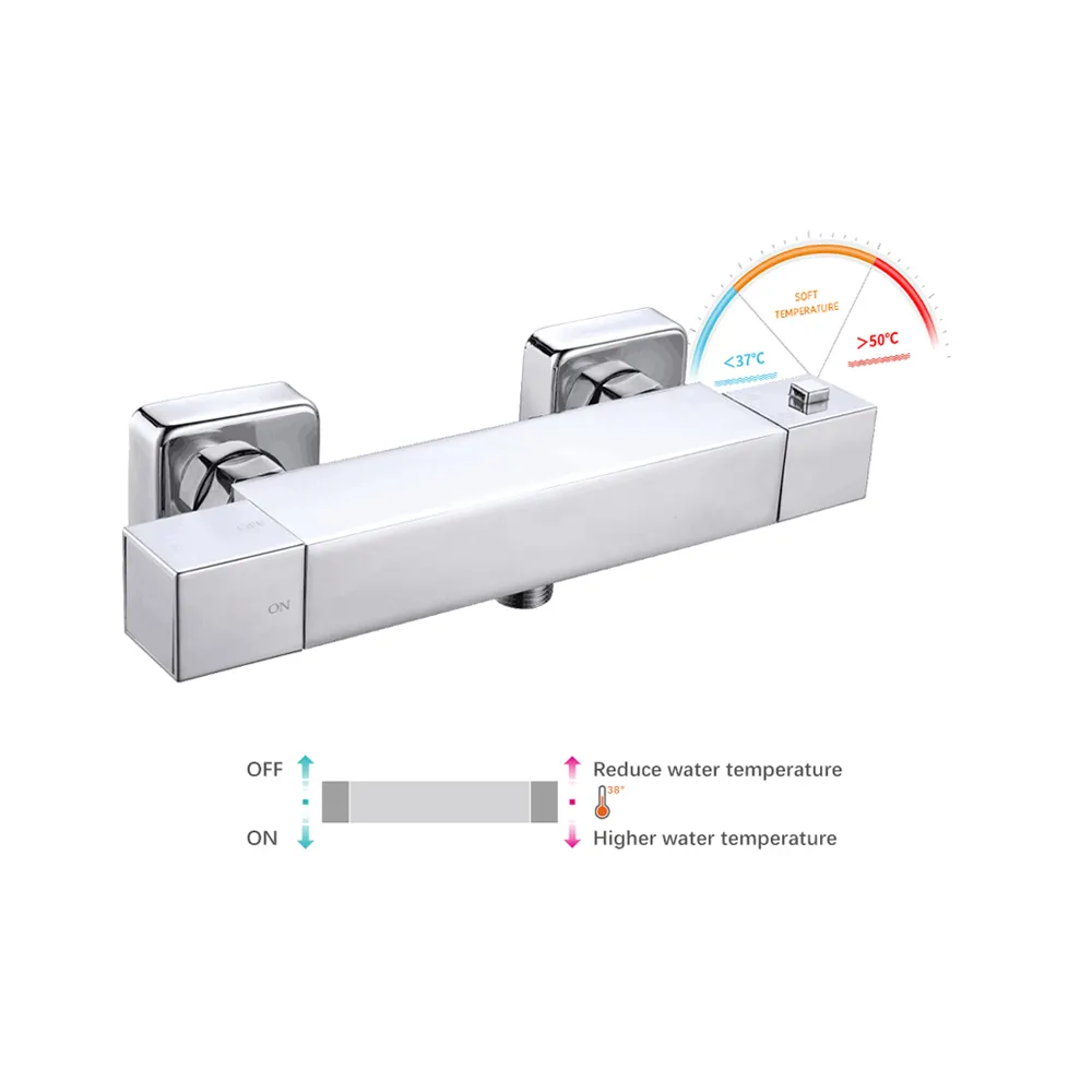 Leelongs Moderne Économie D'eau En Laiton 38 Thermostatique Douche Robinet Mitigeur