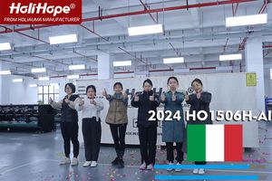 HoliHope High Quality Multi Heads Big Area Computerized Industrial 6 Heads Embroidery Machine 450 X 3000 mm for Sale - Product Image 4