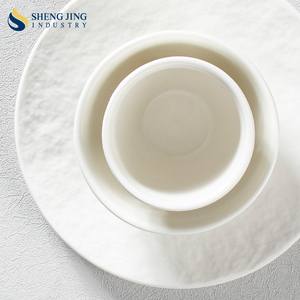 Toptan avrupa tarzı yemek yüksek kalite basit zarif porselen sofra takımı yaratıcı kaya tahıl seramik yemek takımı - Product Image 5