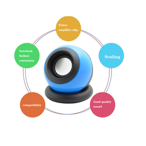 Bola mágica portátil con cable, 2 uds., altavoz pequeño, altavoz pequeño Mini, interfaz de Audio de 3,5mm, 3W con entrada USB, reproductor de música con cable - Product Image 3
