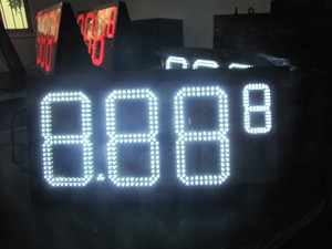 הוביל מחליף מחיר גז/10 אינץ '8.889 הוביל סימן מחיר גז/הוביל תצוגה לתחנות גז