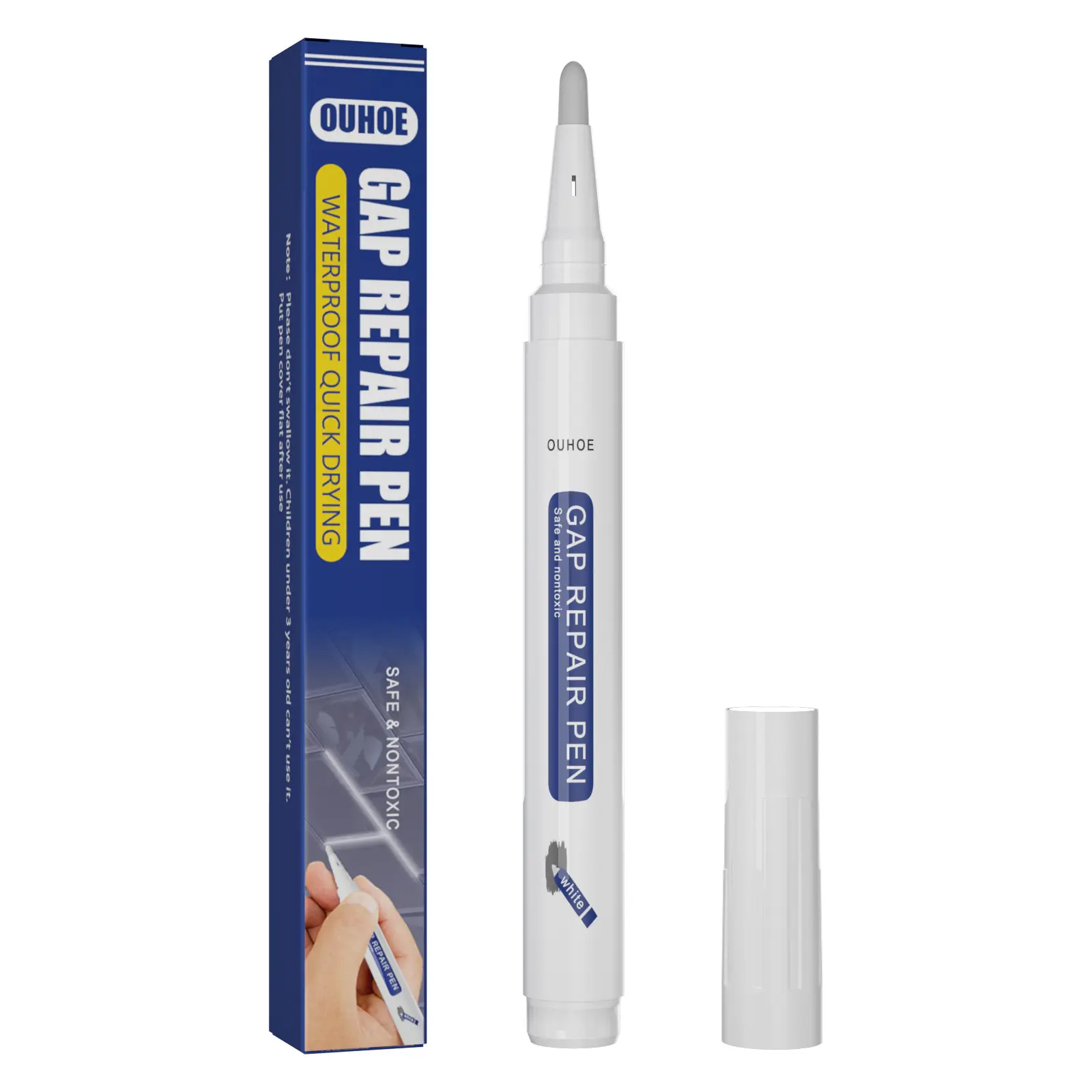 Hot Selling Ouhoe Keramische Tegel Naaien Pen Gap Reparatie Pen Waterdichte En Meeldauw Proof Vloernaad Verfraaiing Pen