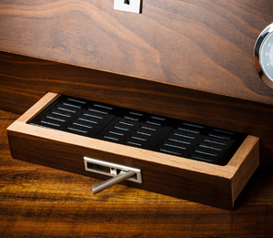 Lubinski Large Capacity <strong>Humidor</strong> with Glass Top Hygrometer and Humidifier Home Use <strong>Humidor</strong> - Product Image 4