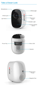 Cámara IP WIFI de seguridad para exteriores con batería inalámbrica de 3MP - Product Image 2