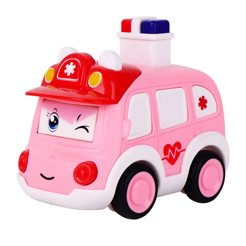 2-3 שנים 4 ילדי צעצוע רכב עיתונות ניידת משטרת אינרציה ילד חזור חיל אמבולנס מכונית קטנה ילד
