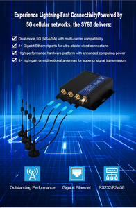 SY60-VSA Rs232 Rs485 सीरियल पोर्ट औद्योगिक 5 ग्राम आउटडोर राउटर समर्थन pptp l2tp Openvpn प्रहरी 5g Sm राउटर - Product Image 6