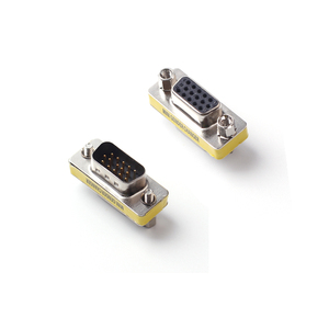 D-Sub 15pin VGA公到VGA母转换器监视器DB15 RGB HDB 15P VGA扩展器连接器适配器 - Product Image 4