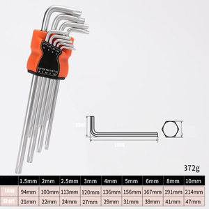 Ball Head Allen Hex Key ประแจหกเหลี่ยม Hex Key และชุดซ็อกเก็ตชุดกุญแจ - Product Image 5