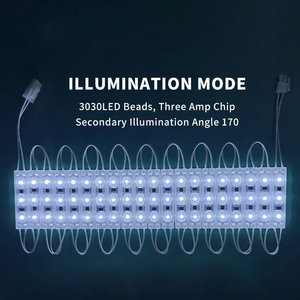 Fabrika Outlet 3000k-10000k RGB AC 220V 110V 3leds Smd 3030 enjeksiyon ışık reklam ve arka aydınlatma için Led modülleri - Product Image 6