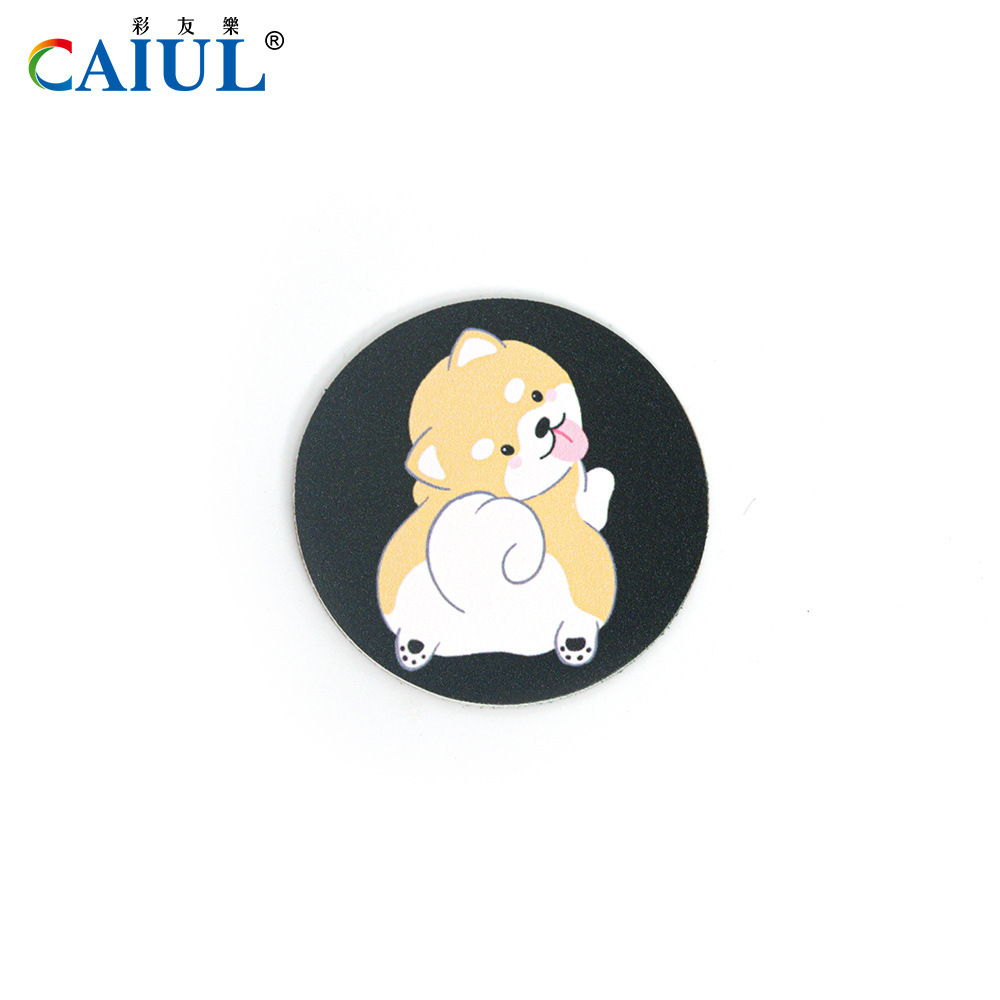 lens cover skin patch black puppy