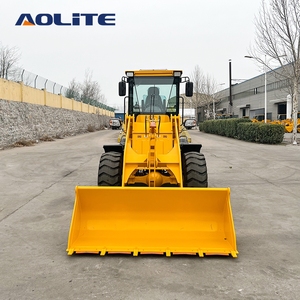 Фабрика AOLITE, 1,5 тонны, гидравлический Компактный Тип, переднее разгрузочное строительное оборудование, мини-колесный погрузчик с 4WD - Product Image 2