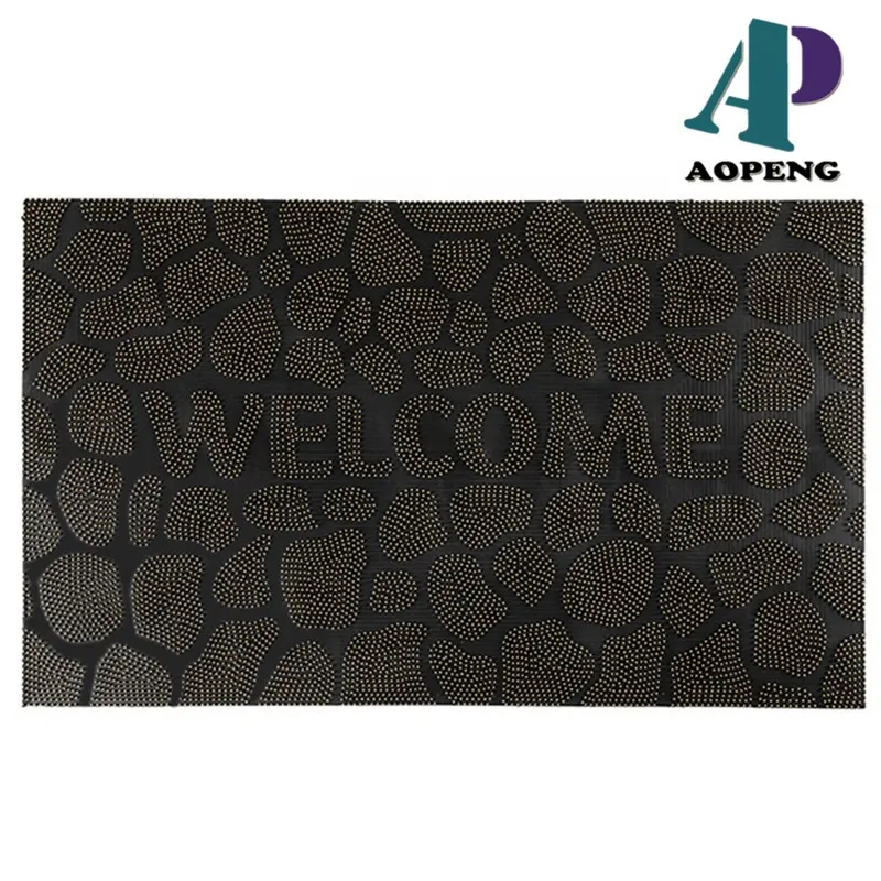 PVC Entrance Plastic Safety Floor Mat rubber Carpet Entrance Rug Front Door door mat outdoor Welcome Mat