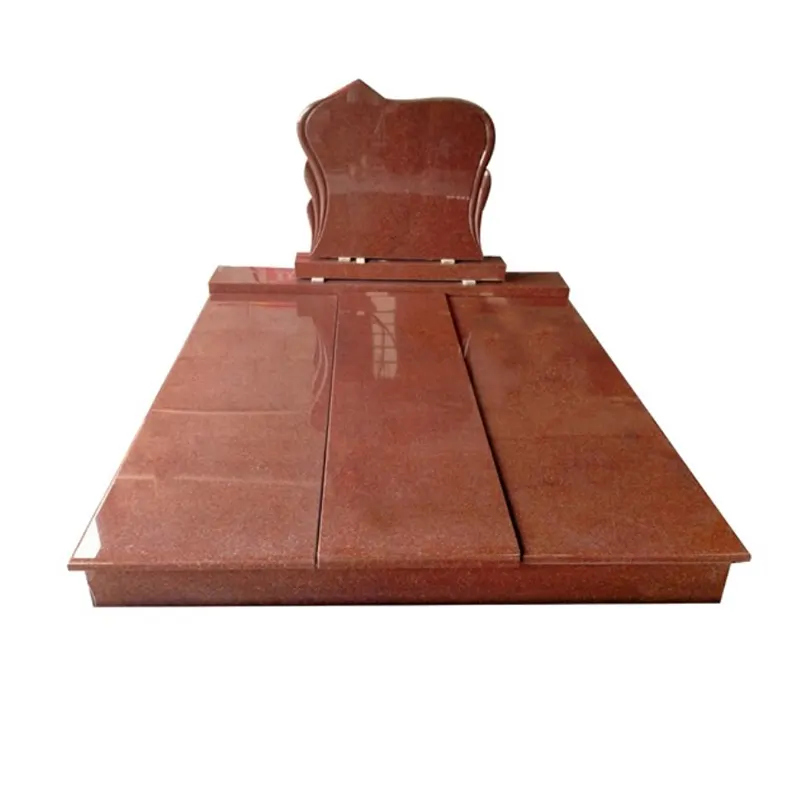 Lapide funebre in granito lucido Design India lapidi e musei in granito rosso