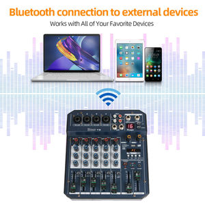 OEM T6 Professional 16 Bit <strong>DSP</strong> Processor USB Audio Mixer Digital <strong>Display</strong> 6 Channel Console - Product Image 3
