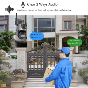 9MP 8Xズームトリプルレンズダッシュボードカメラ360 AI PTZ CCTV監視カメラカラフルナイトビジョン6K Wifi屋外カメラ - Product Image 6