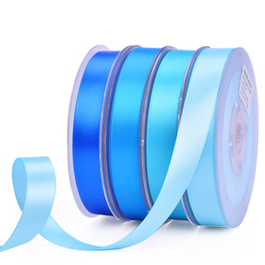 2.5厘米接受定制回收聚酯有线丝带，圣诞罗缎礼品丝带 - Product Image 1