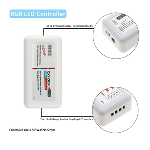 RGB <strong>Controller</strong> DC 12V 24V 18A 3-Channel <strong>LED</strong> <strong>PWM</strong> Signal <strong>Dimmer</strong> + <strong>RF</strong> 2.4G Full <strong>Touch</strong> Remote for ColDimmable <strong>LED</strong> for 5050 <strong>Led</strong> Strip - Product Image 4