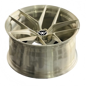 WX <span class=keywords><strong>BMW</strong></span> M340i F10 audi A4 <span class=keywords><strong>B8</strong></span> için uygun fırçalanmış şeffaf altın 1-piece dövme lüks tekerlek 5x120 5x1 özel