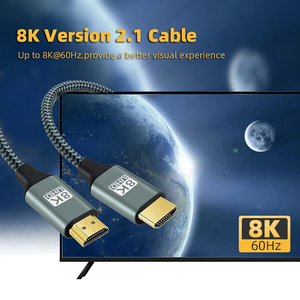 Ad alta velocità per HDMI 2.1 cavo intrecciato EARC arco HDCP compatibilità per 8K 60Hz 4K 120Hz dispositivi 48Gbps PS5 coassiale Monitor-PVC - Product Image 6