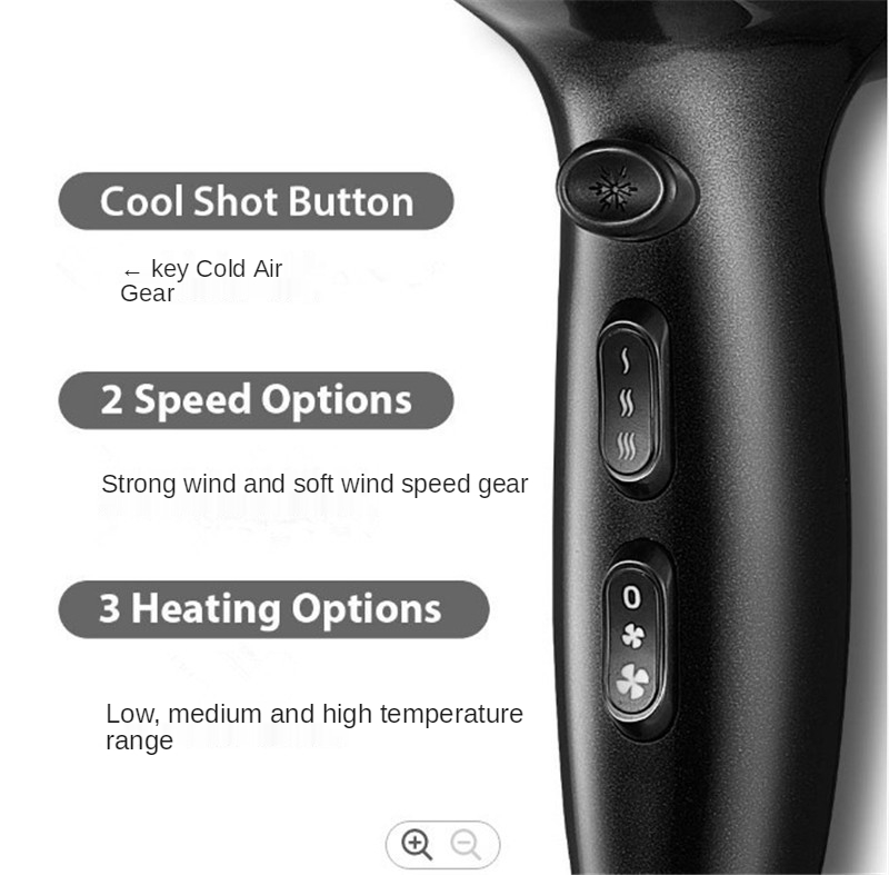 Hot sale negative ion hair dryer constant temperature hot and cold wind hair salon high speed high power hair dryer household