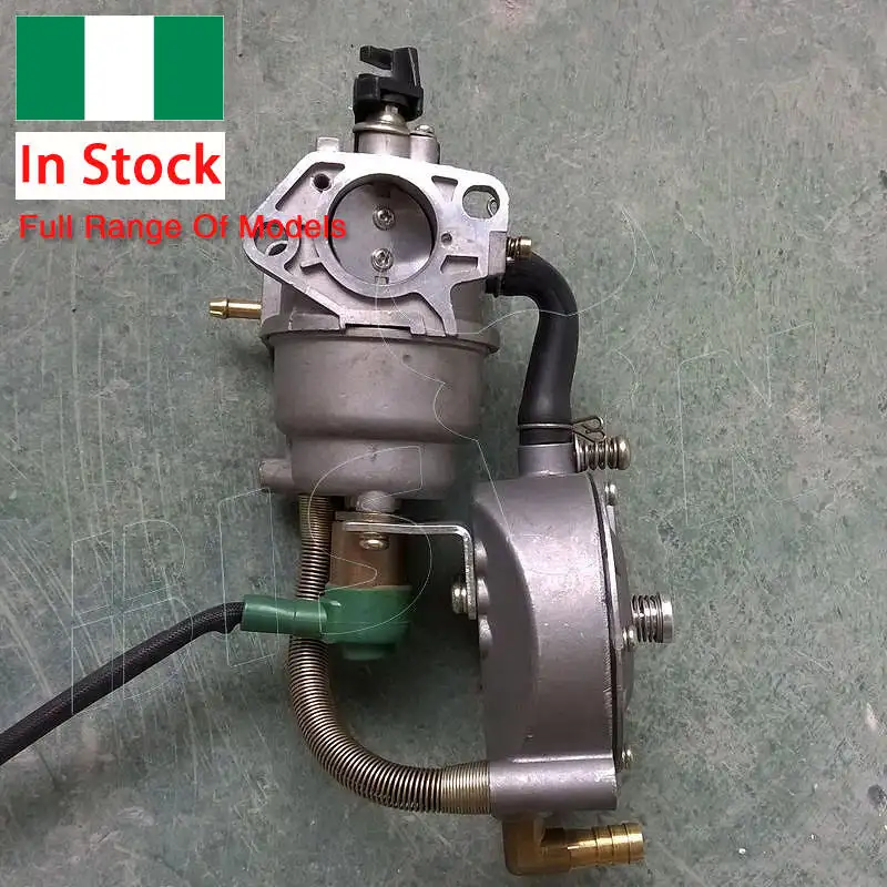 Nigeria Lpg Carburateur 5000W Dual Fuel Enkele Carburateur Voor 3kw Benzine Generator Lpg Omvormer