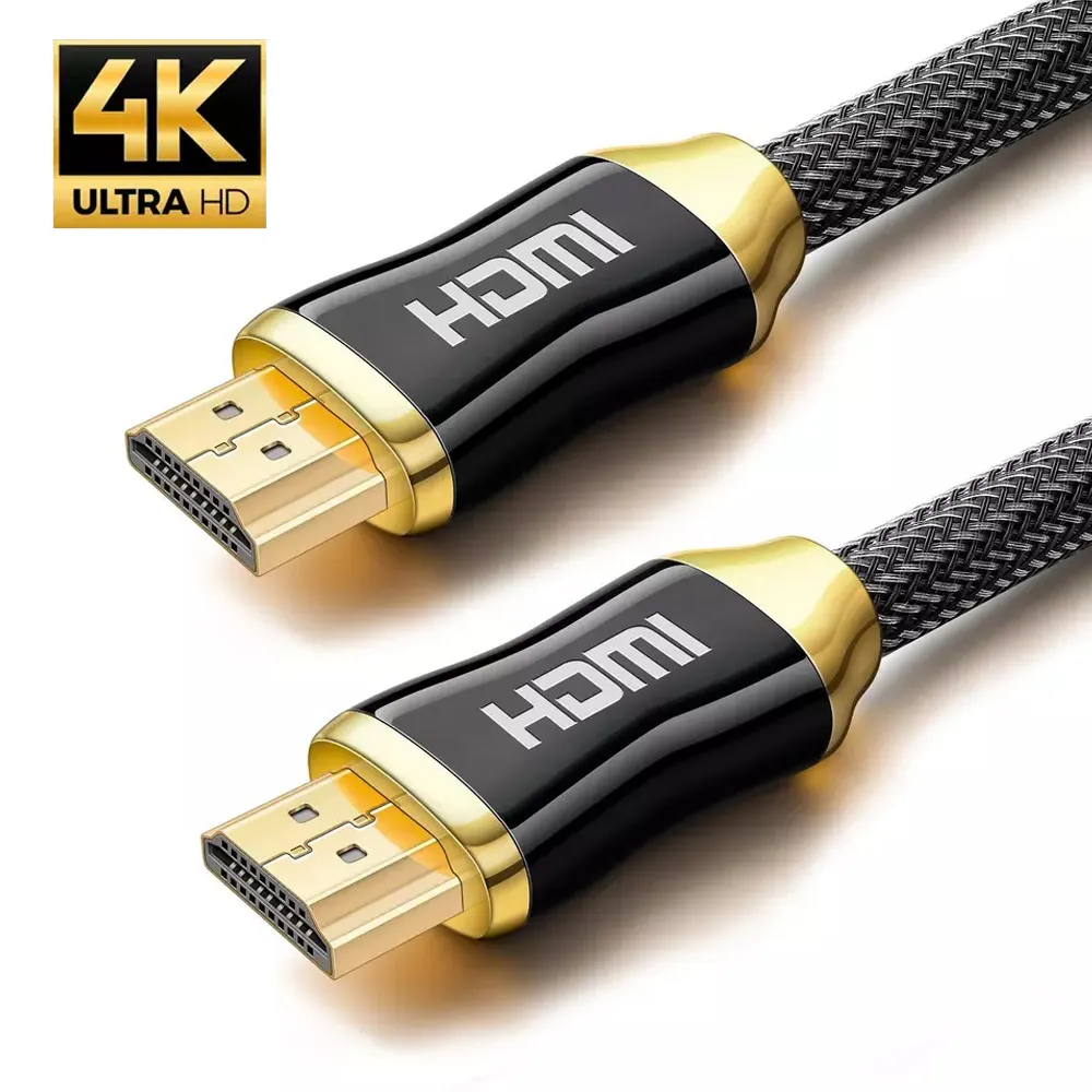 Kabel 3D สายเคเบิลคาโบ4 K แบบถัก,สายซ่อมเพิ่มไฟฟ้าซื้อ Cabe TV Cabl 4 K Hdmi 2.0 60Hz สายเคเบิลหนัก Cabi HD DVD