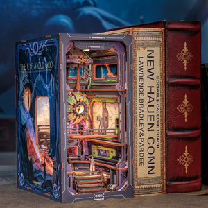 CuteBee New <strong>Style</strong> Assembly <strong>Toy</strong> the Eye of <strong>Old</strong> God Miniature Doll House with Dust Cover Wooden Puzzle Book Nook - Product Image 2