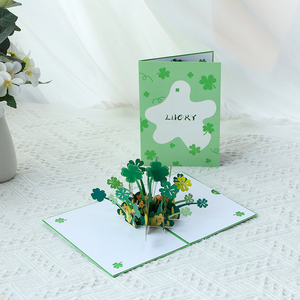 Toptan Pop Up 3D kartları mutlu doğum günü Pop-up tebrik teşekkür ederim kartları ile not kartı ve zarf - Product Image 2