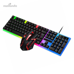 Wired <strong>Keyboard</strong> and <strong>Mouse</strong> Set Usb Luminous Mechanical Feeling <strong>Keyboard</strong> and <strong>Mouse</strong> Set for PC Laptop <strong>Computer</strong> Game Office