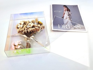 Iridescent Wall Mounted Tabletop Acrylic Shadow <strong>Box</strong> <strong>Deep</strong> Shadow <strong>Box</strong> <strong>Display</strong> Lucite Case Shadow <strong>Box</strong> <strong>Frame</strong> with Picture Slot - Product Image 3