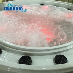 חיצוני עילי מים רתיחים ספא hydro עיסוי ג 'קוזי אמבט חם עם אורות הוביל