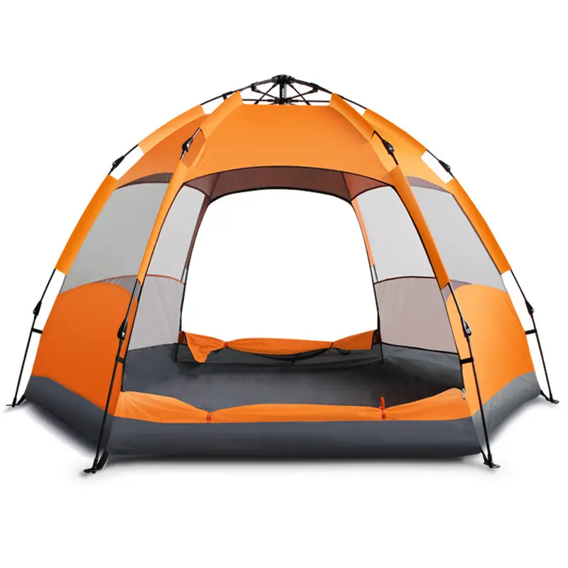 New Arrival 3-4 Person Double Leisure Ways House Dome Big Canopy Pop Up Family Waterproof Camping Outdoor Tents