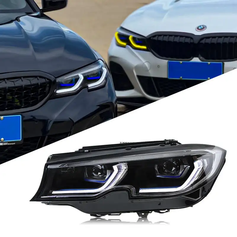 BMWG20ヘッドライトプロジェクターレンズ用カーライト2019-2021G80330i信号ヘッドランプLEDヘッドライトDrl自動車用アクセサリー
