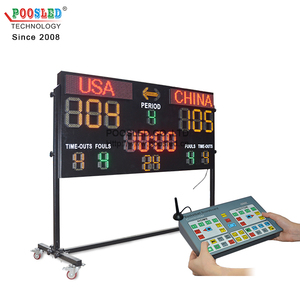 Outdoor <span class=keywords><strong>7</strong></span> <span class=keywords><strong>Segment</strong></span> LED Anzeigetafel Basketball Anzeigetafel mit Schuss Uhr LED digitale Basketball Anzeigetafel Anzeige