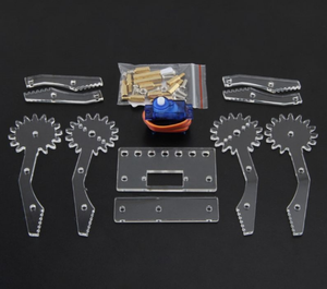 DIYアクリルロボットアームロボットクローマニピュレーターアームSG90ServosスマートグリッパーArduinoメカニカルモデルおもちゃ用 - Product Image 3