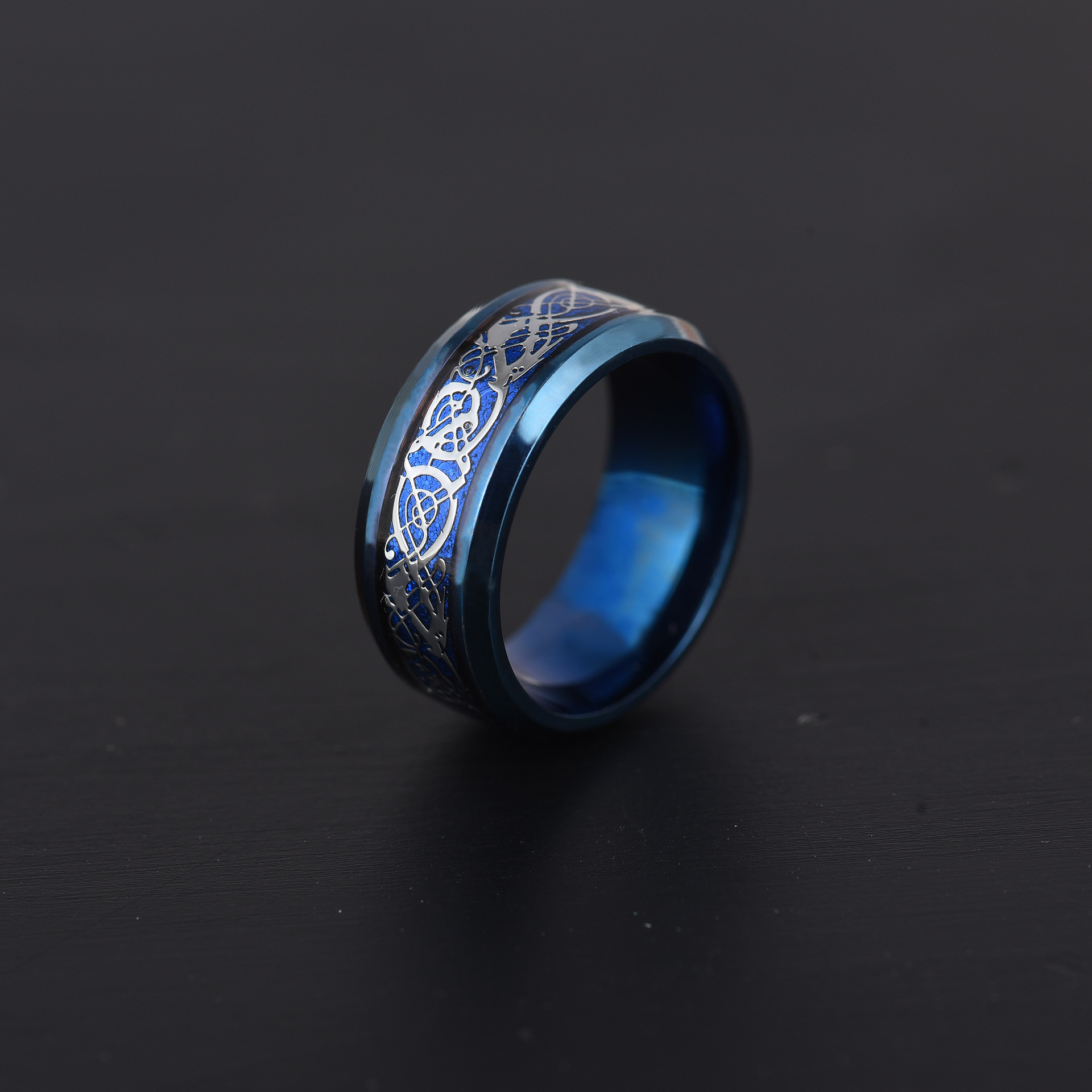 Blue background blue lens