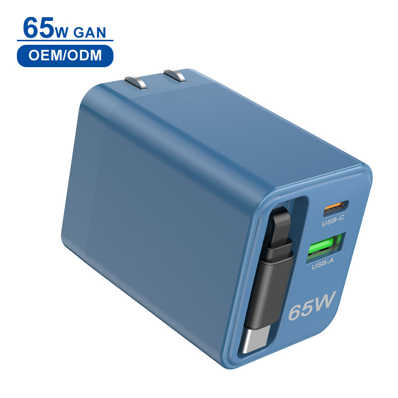 ที่ชาร์จ65W สีน้ำเงิน
