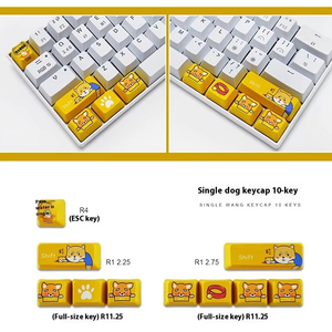 10-<strong>key</strong> CMYK Sublimation PBT Keycaps WIN/Mac Color Large <strong>Key</strong> Position Supplementary Keycaps Suitable for Mechanical <strong>Keyboards</strong> - Product Image 4